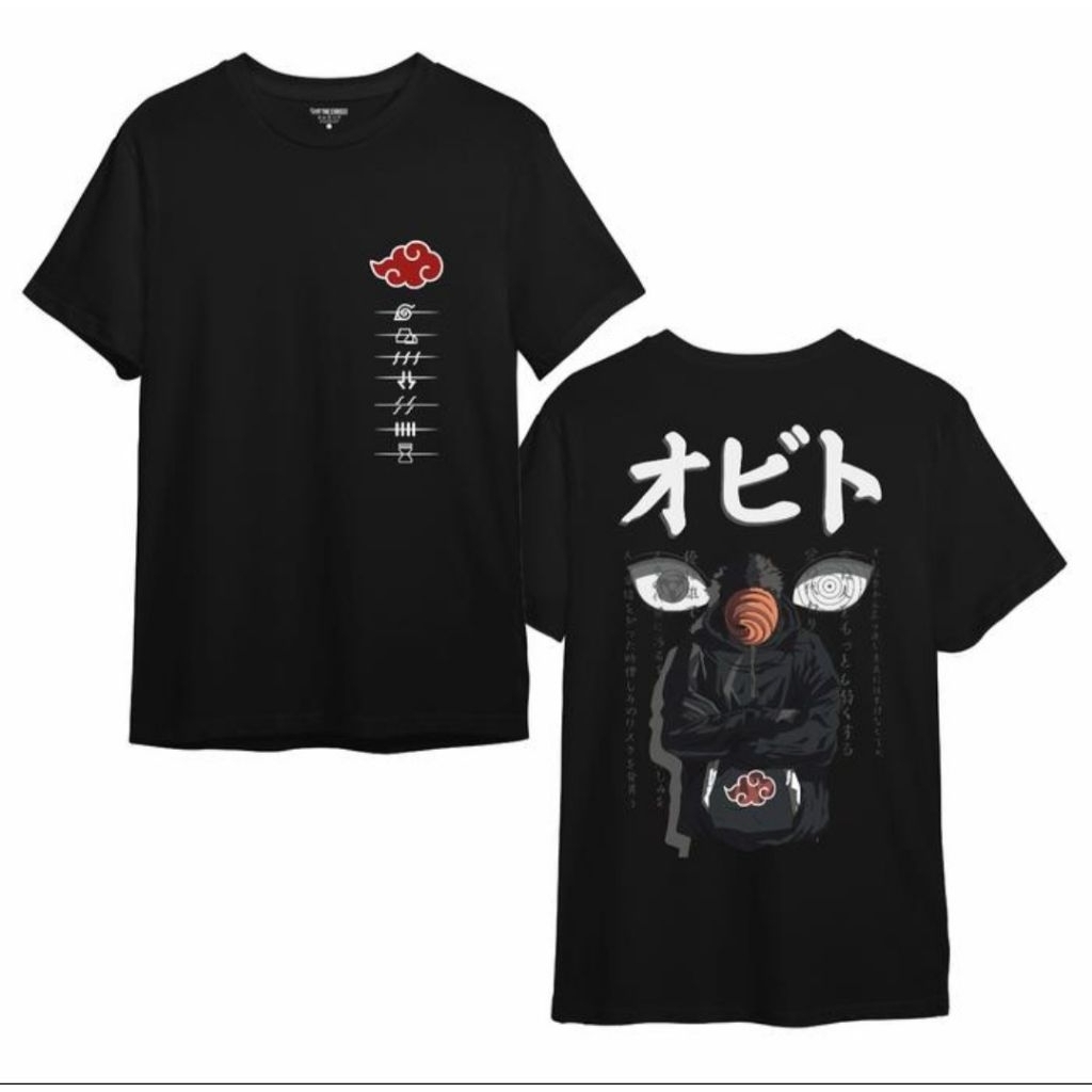 เสื้อยืด NARUTO AKATSUKI TOBI / OBITO UCHIHA ANIME