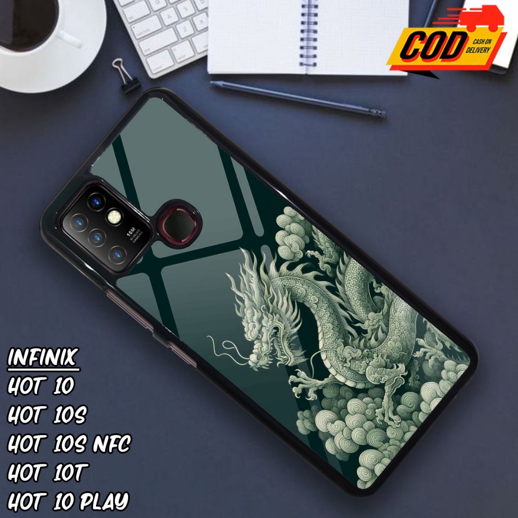 HP เคสโทรศัพท์สําหรับ Infinix Hot 10 / 10S / 10S Nfc / 10T / 10 Play ล่าสุด - แฟชั่น Naga กรณี Hardc