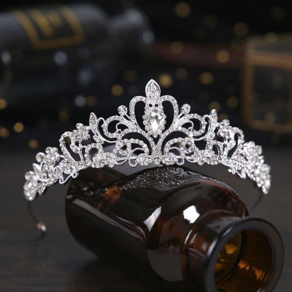 Camelia Hijab Crown Non Hijab Style/มงกุฎเจ้าสาว/มงกุฎมงกุฎผมหรูหรา