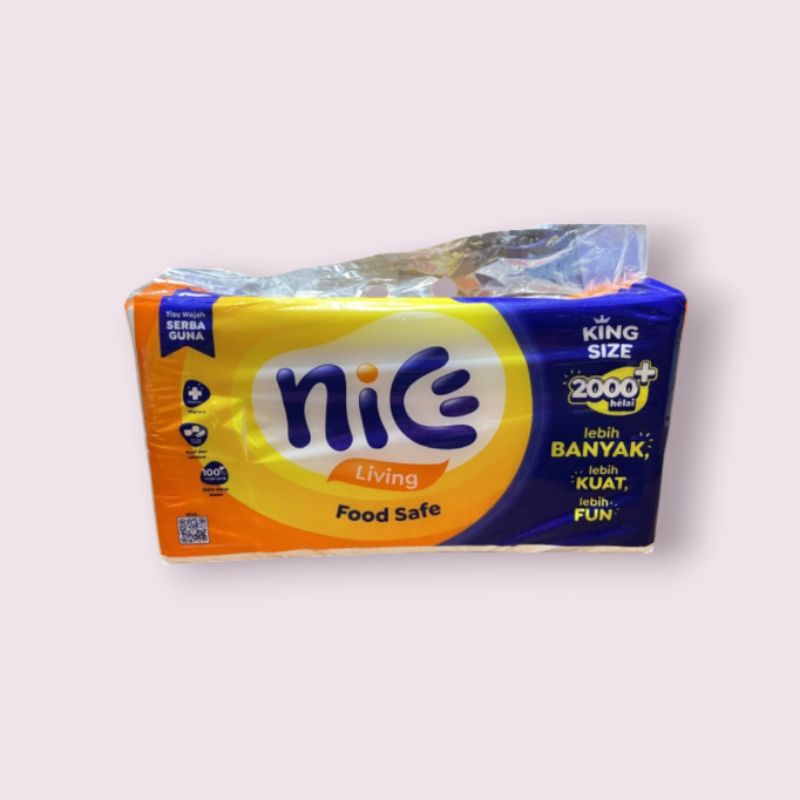 NICE กระดาษเช็ดหน้า 1000 กรัม ทิชชู่ 2000 แผ่น Nice Living Kiloan 1000gr Nice Tissue 2000 แผ่น