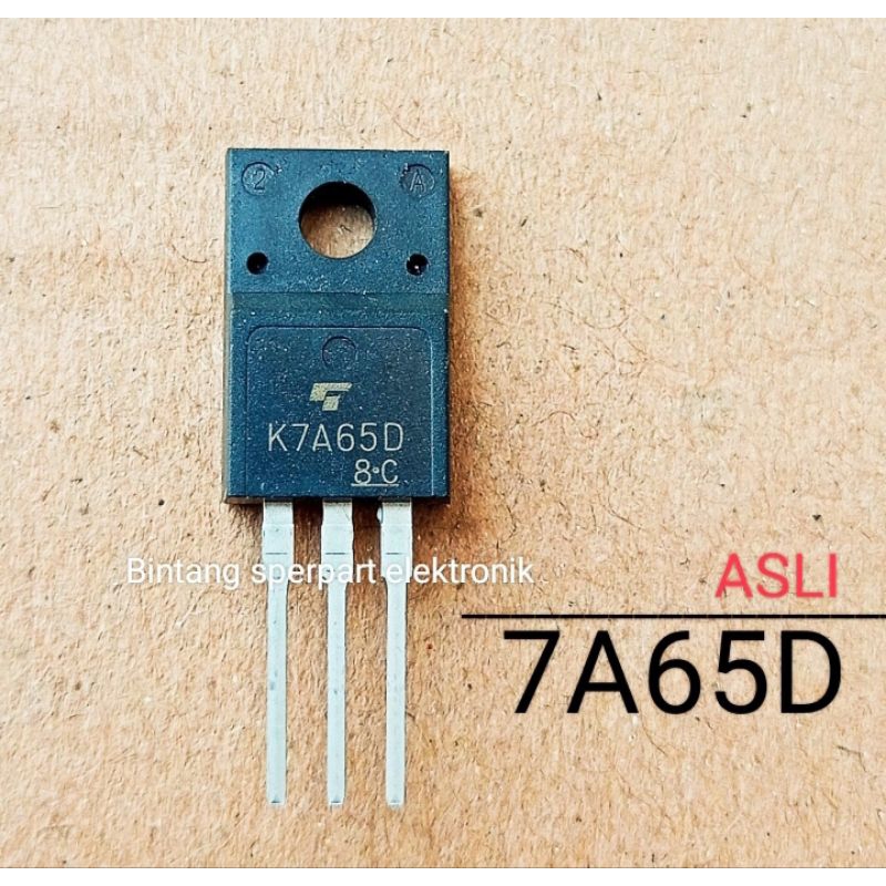 FET K7A65D ORIGINAL Fet ทีวีpolytron K 7A65 D MOSFET 7A65D ORIGINAL FET 7A65D TRANSISTOR 7A65D MOSFE