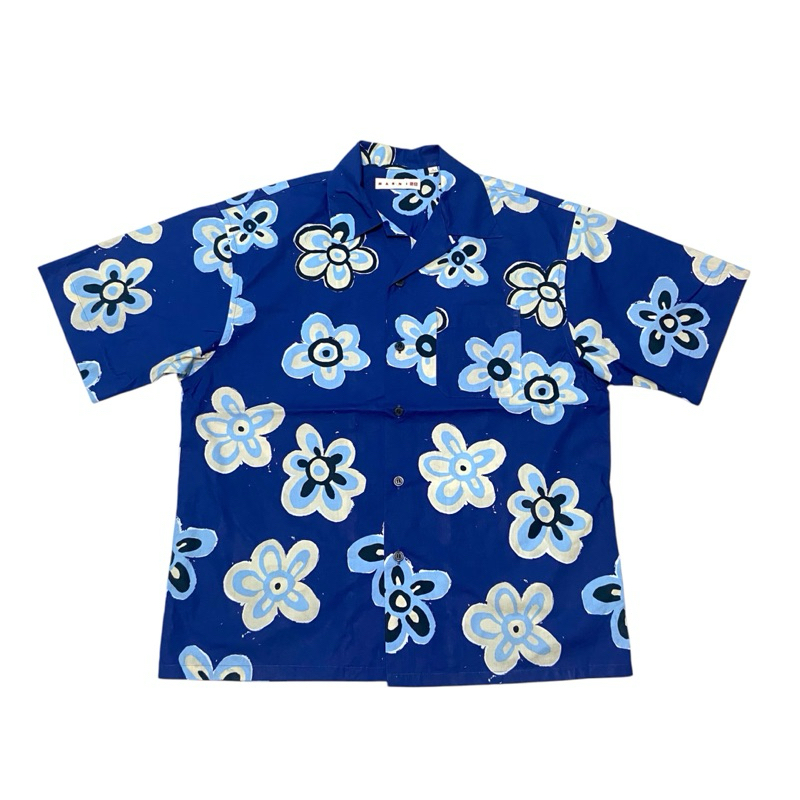 KEMEJA UNIQLO x MARNI เสื้อคอปกเปิด / เสื้อเชิ้ตผู้ชายและผู้หญิง / ไซส์ S เหมาะกับ L