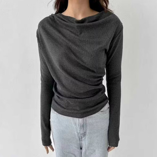 APRIL TOP | Atasan Knit Wanita Korean Top Baju Knit Wanita Lengan Panjang Basic Long Sleeve