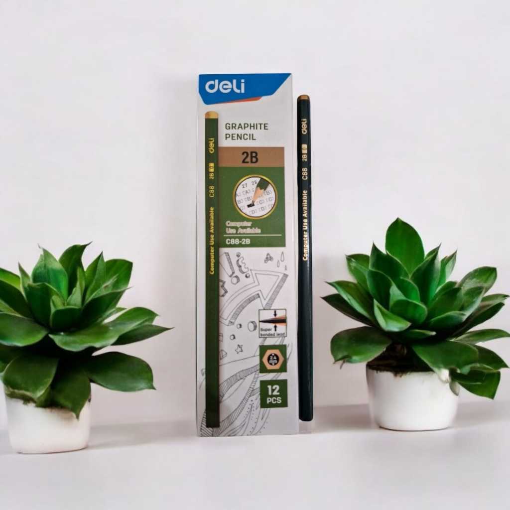 (ต่อชิ้น) ดินสอ Deli 2B C88-2B
