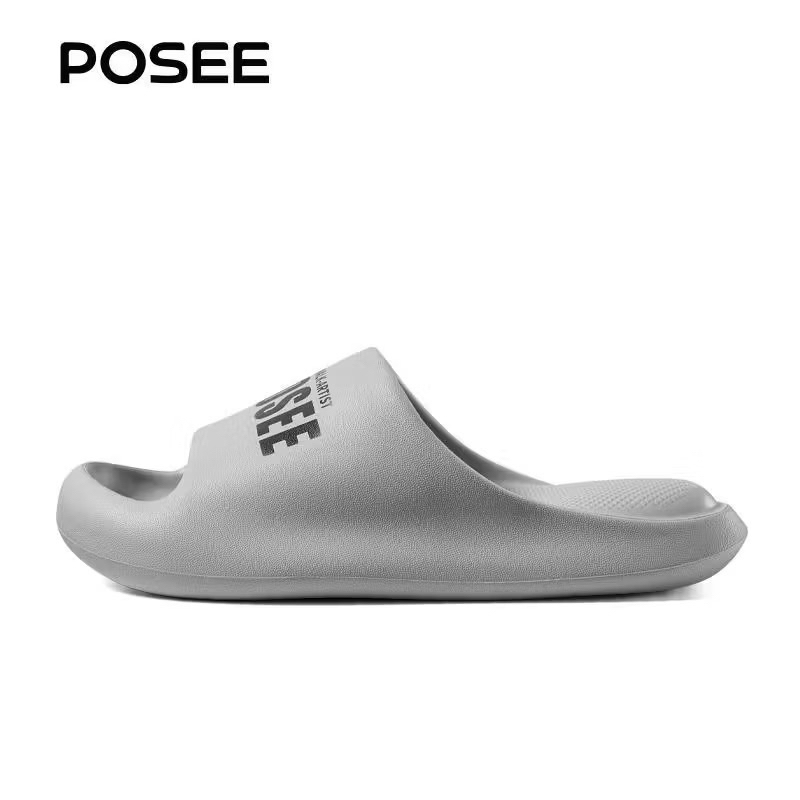 รองเท้าแตะ POSEE LOGO SLOP ดั้งเดิมสําหรับผู้ชายและผู้หญิงรองเท้าแตะยางลื่นบนรองเท้าแตะ