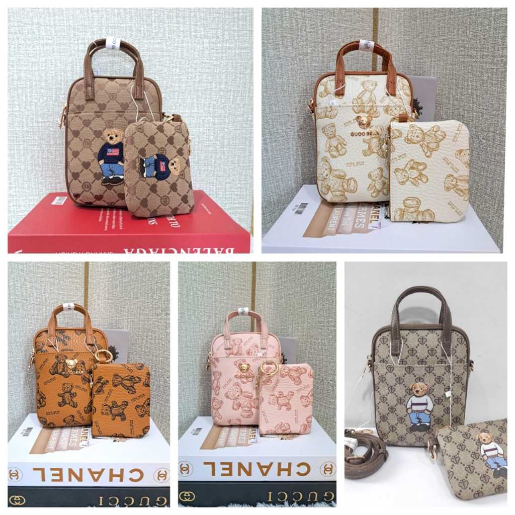 GUO BEAR ORIGINAL GU1099 - GU1100 - GU1101 -GU1406 Womens Sling Bag - GUO BEAR - WOMENS HANDBAG - กร
