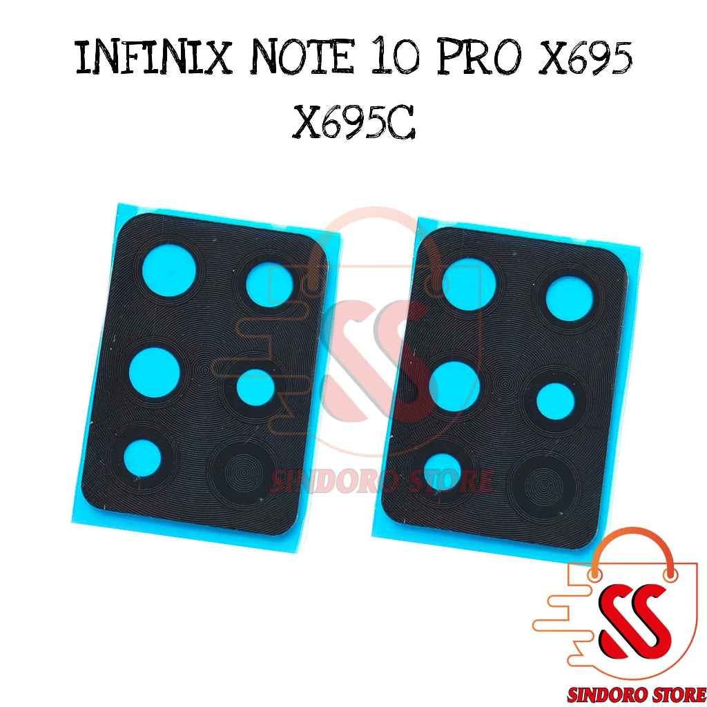 กระจกกล้องหลัง Infinix Note 10 Pro X695 X695c เลนส์กล้องเท่านั้น
