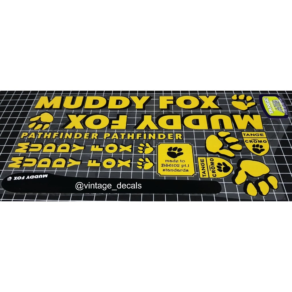 สติ๊กเกอร์สติ๊กเกอร์หน้า Muddy FOX คอมพ์