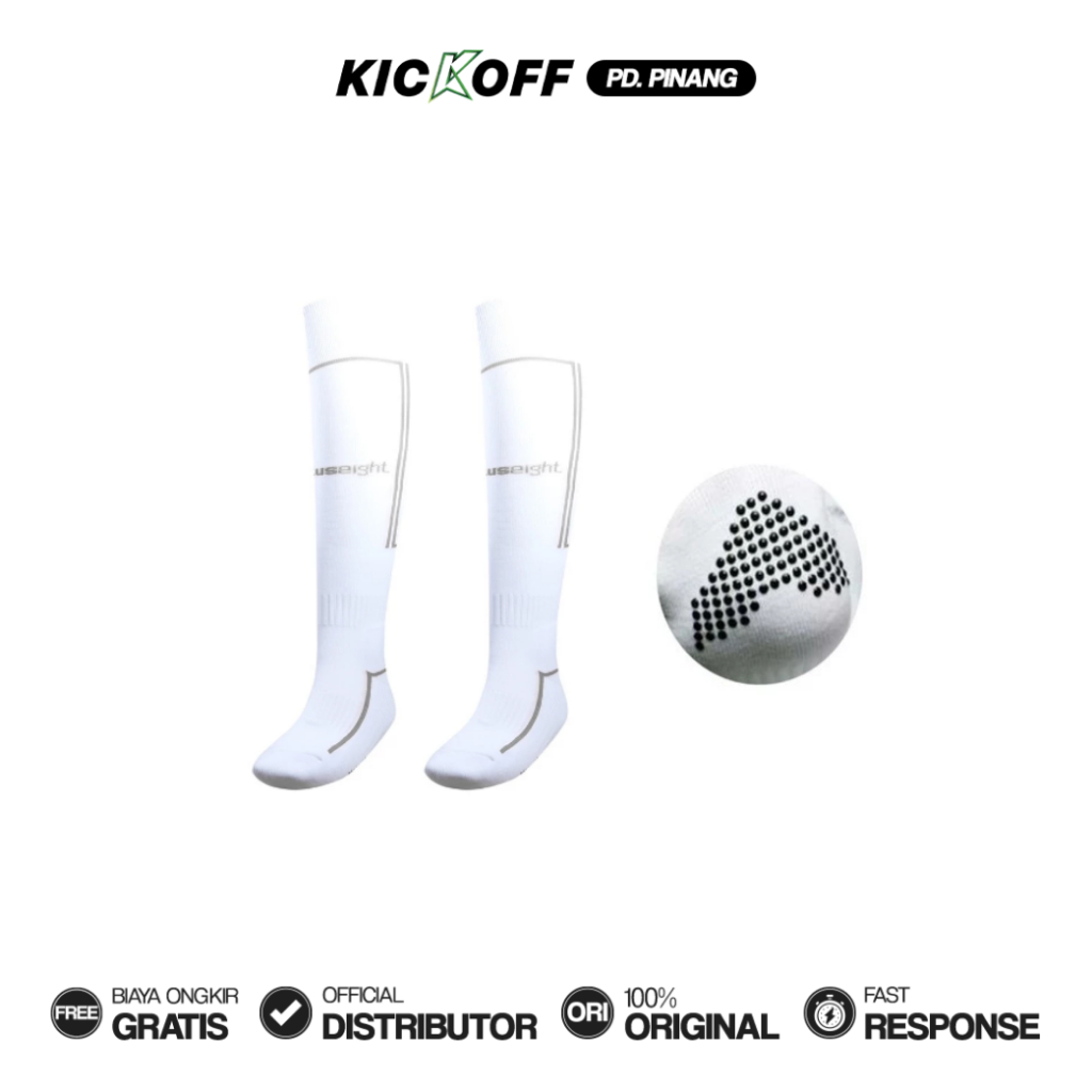 ORTUSEIGHT HELIOS FB SOCKS JR KIDS FOOTBALL SOCKS - สีขาว