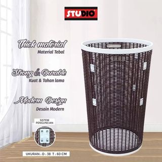 HONGTA - KERANJANG BASKET LAUNDRY BASKET TEMPAT PENYIMPANAN PLASTIK