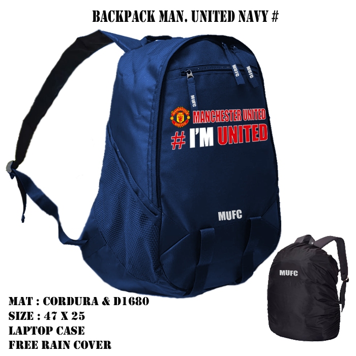 MANCHESTER UNITED BACKPACK - MANCHESTER UNITED LAPTOP BAG - MU FOOTBALL BAG