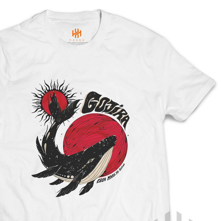 Gojira HOOKA Distro Premium เสื้อยืด Gojira Band