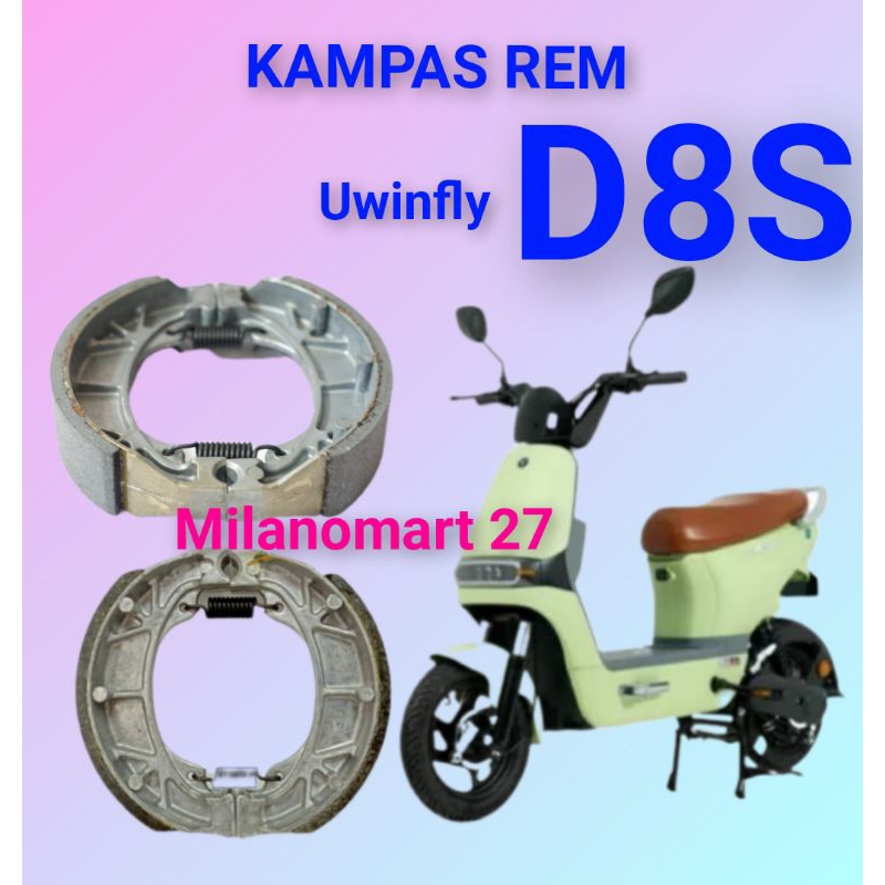 Uwinfly D8S ผ้าเบรค uwinfly d8s ผ้าเบรคจักรยานไฟฟ้า