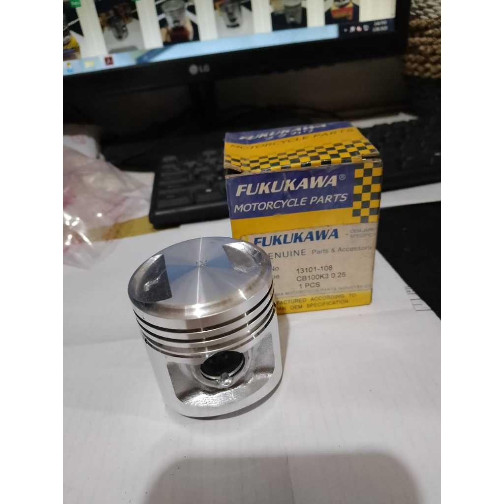 PISTON SEHER เท่านั้น HONDA CB100K3 CB 100 K3 OVERSIZE 25 FUKUKAWA ยี่ห้อ