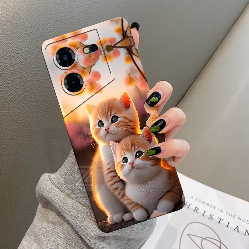 เคส HP Tecno Pova 5 - เคสแมวแฟชั่น - ZELORA - Tecno Pova 5 Softcase - เคส Tecno Pova 5 - เคส Tecno P