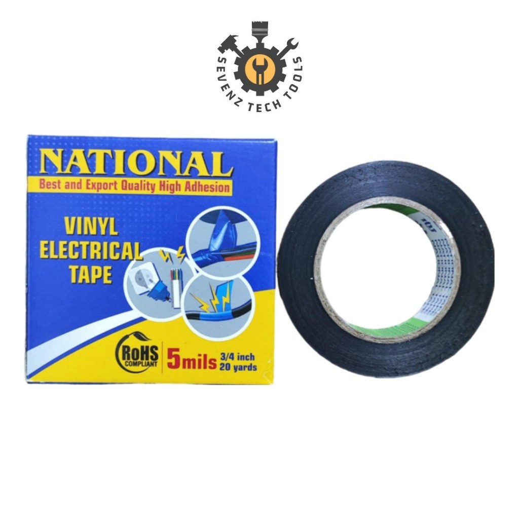 NATIONAL ELECTRICAL INSULATION BLACK-VINYL ELECTRICAL TAPE 3/4 INCH 20 YARDS