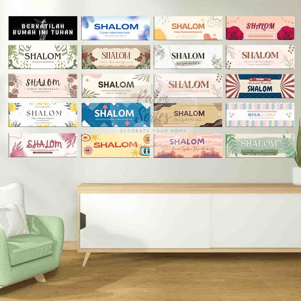 55-7x20 SHALOM ไม้ตกแต่งผนัง Walldecor Christian Home