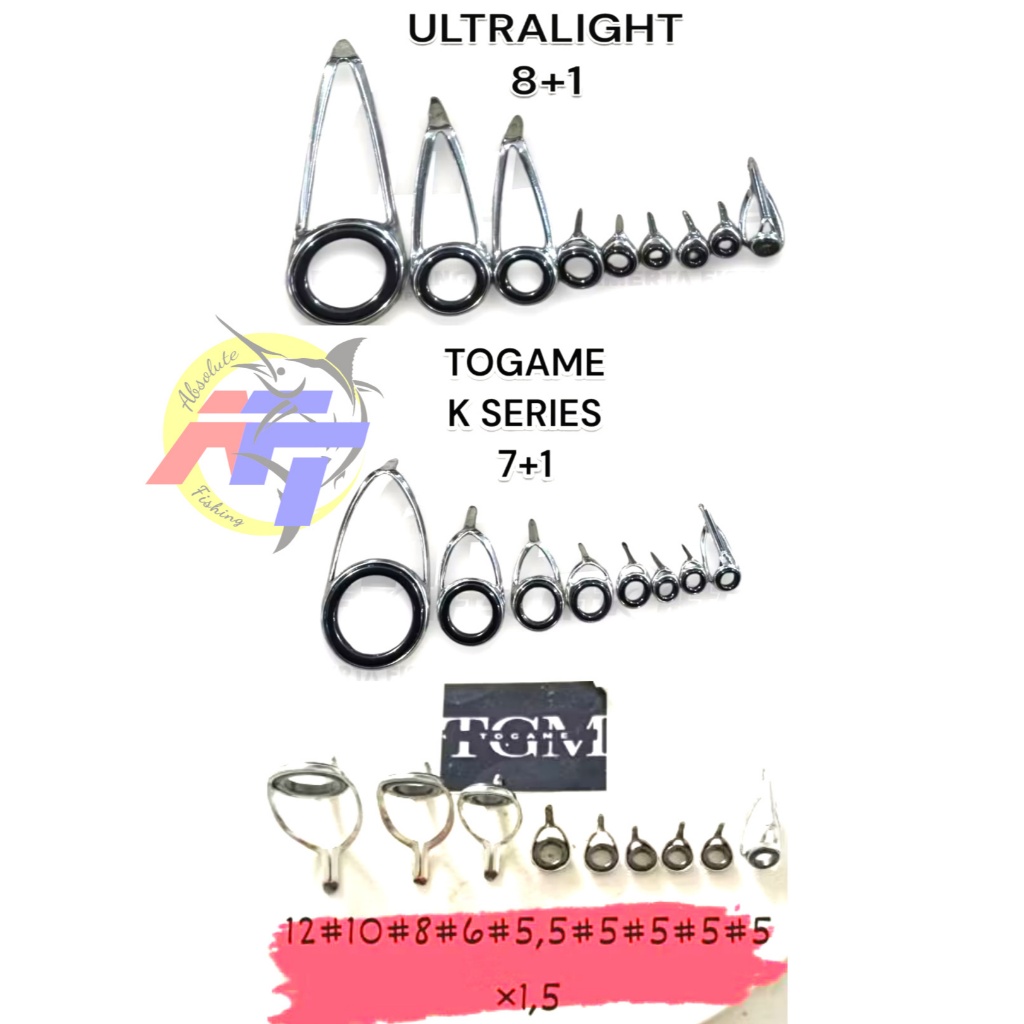 RING GUIDE Set ULTRA LIGHT UL Non Fuji by Togame คุณภาพดี LIGHT ป้องกันสนิม