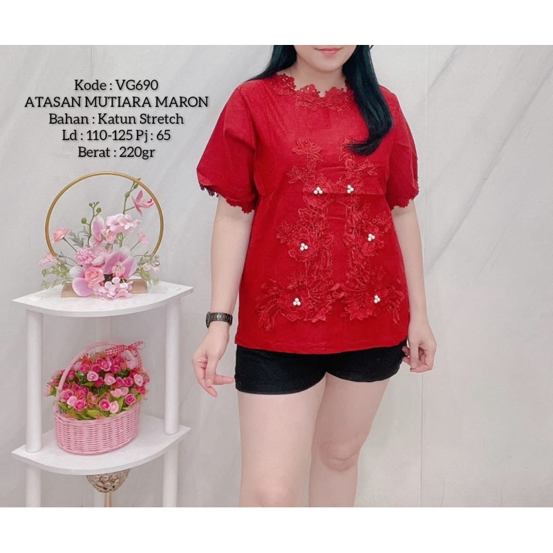 ผ้าฝ้ายผ้าฝ้าย AVG STRETCH 696 690 694 LD100 P60 L XL เสื้อผ้าคอด้านบนลูกไม้เสื้อผ้าของผู้หญิง PARTY