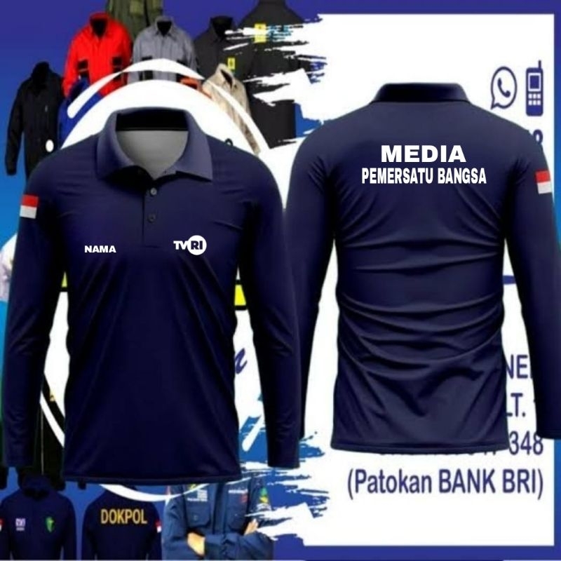 Pul ปักเสื้อยืด TVRI เสื้อ TVRI ชุด TVRI Pdh TVRI เสื้อยืดคอปก TVRI เสื้อทํางาน TVRI เสื้อทํางาน TVR