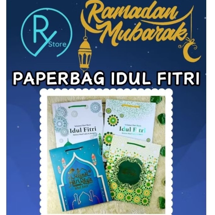 (1 ชิ้น) ถุงกระดาษ EID AL-FITR (33X26.5X13.3CM)