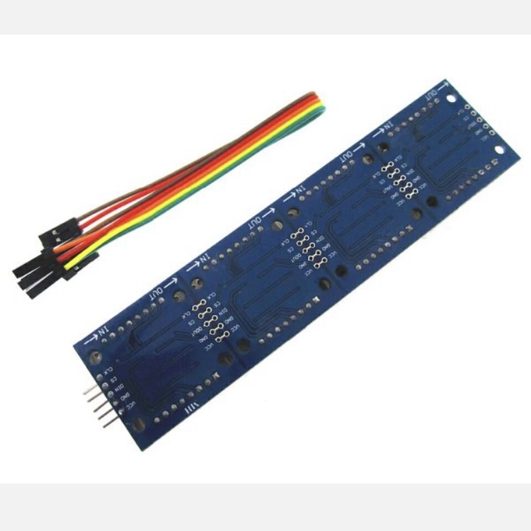 Max7219 dot led matrix โมดูล microcontroller 4 in 1 Display 5P Line