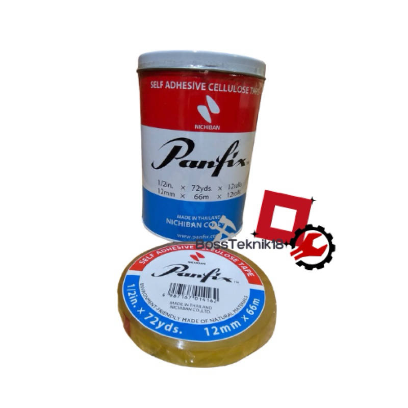 Panfix Tape 1/2 นิ้ว x 72 yds 12mm x 66m