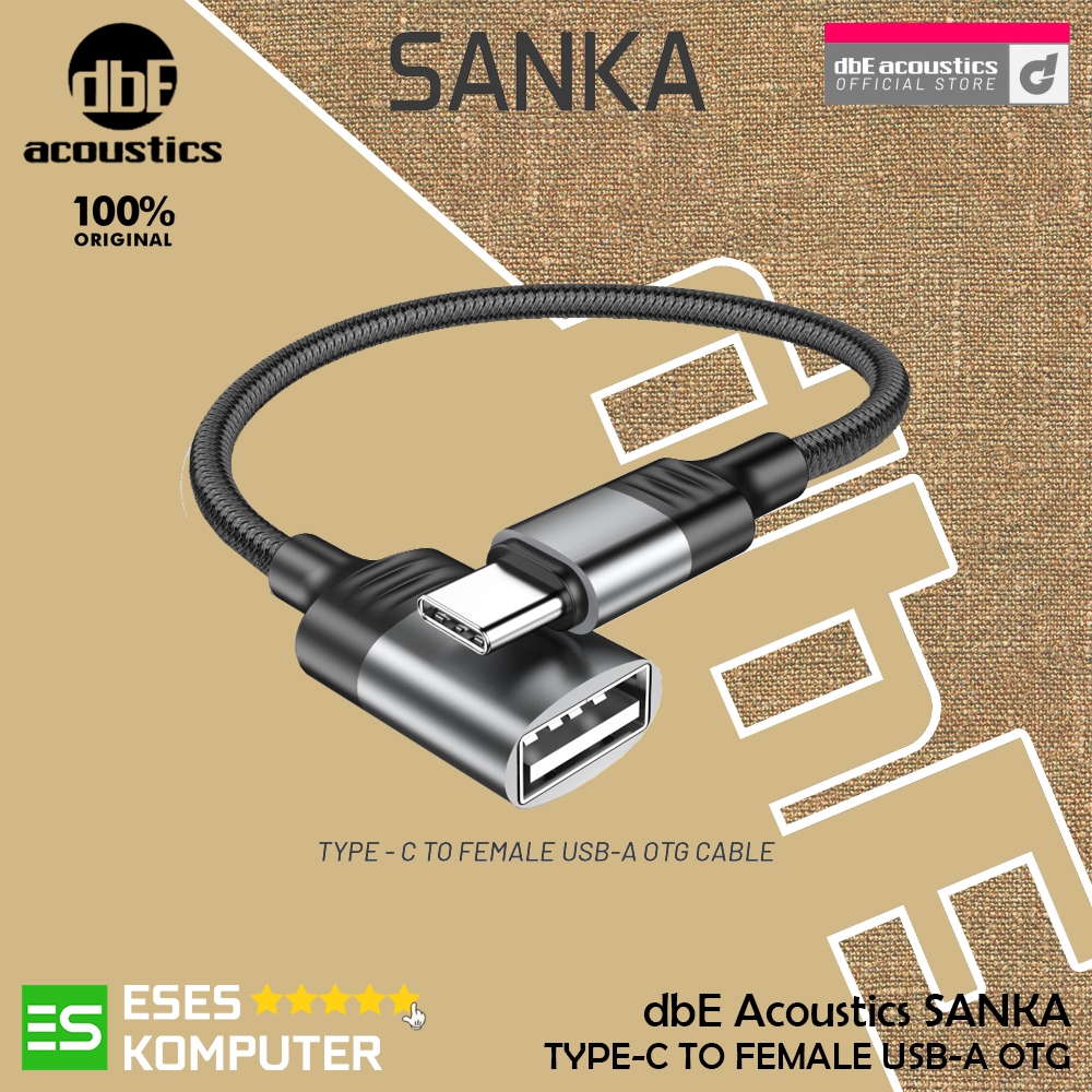 อะแดปเตอร์แปลง OTG dbE Sanka Type-C เป็น USB-A ตัวเมีย