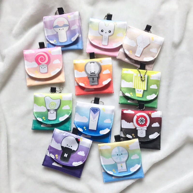 กระเป๋าแม่เหล็กสแน็ปขนาดเล็ก KPOP Lightstick byKRN BTS EXO SVT SEVENTEEN NJWS NEW JEANS TWICE ENHYPE