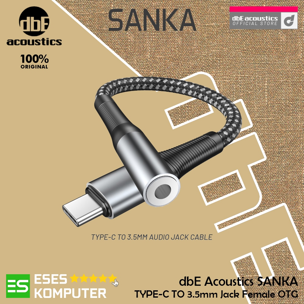 OTG dbE Sanka อะแดปเตอร์ Type-C ถึง 3.5 มม. สายแปลงหญิงแจ็ค