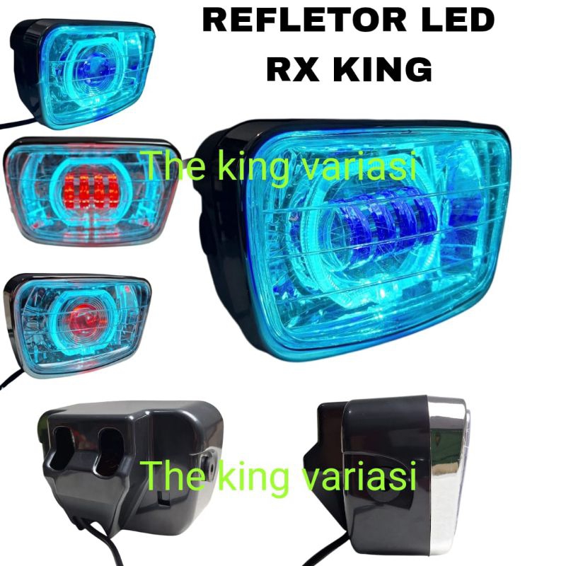 RX KING MOTORCYCLE HEADLAMP PLUS LED PROJECTOR DEVIL RING PNP / RX KING REPLLER PLUS LED / RX KING L