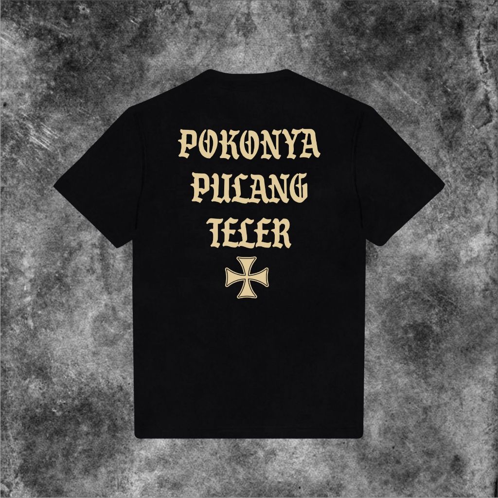 เสื้อยืด POPULAR THE TREE IS HOME TELER REBEL BLACK Cotton 24s ~สติ๊กเกอร์ฟรี