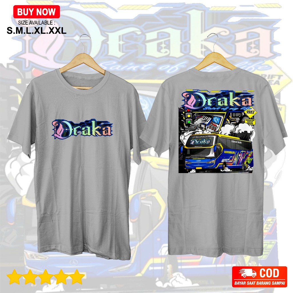 KATUN BUS T-SHIRT - BUSHMANIA - DRAKA - ใหม่ล่าสุด ORIGINAL COMBAT COTTON 30S