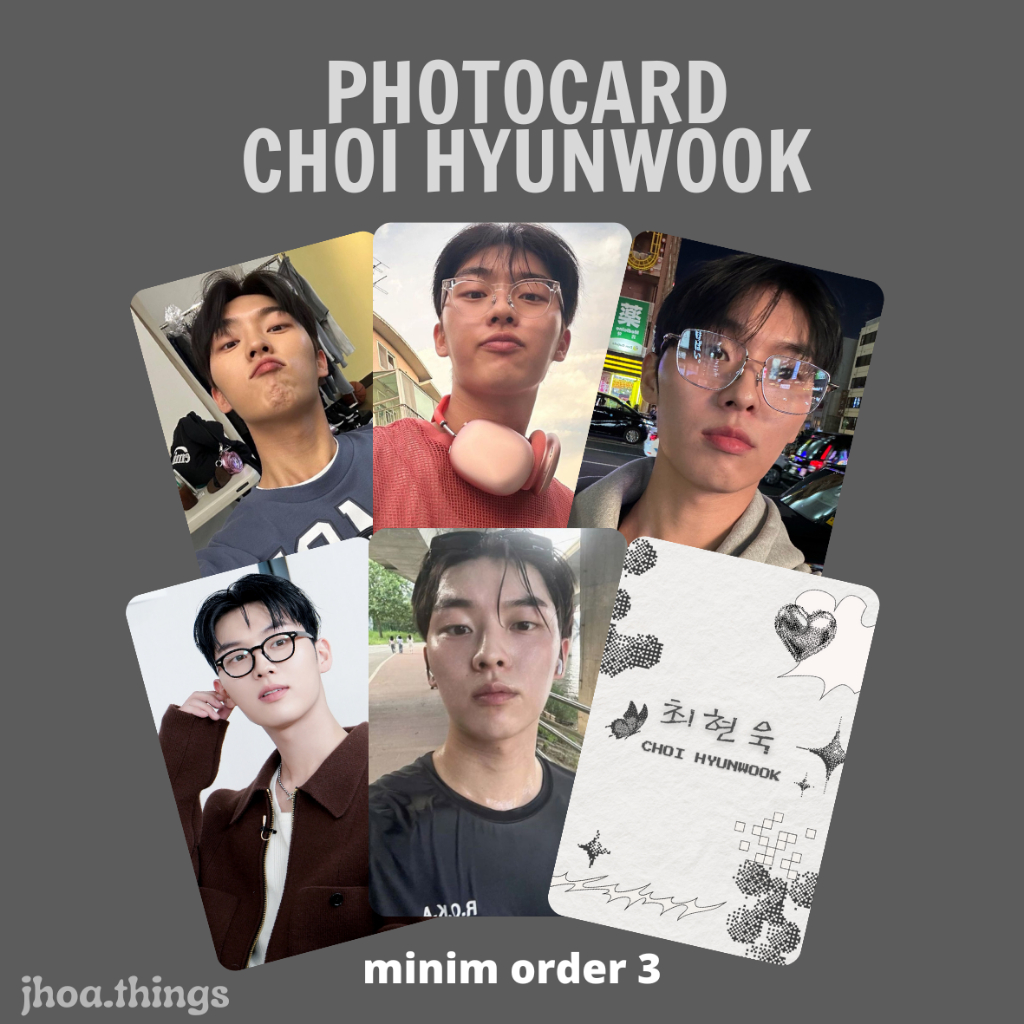 [UNOFFICIAL] Photocard CHOI HYUN WOOK HYUNWOOK ACTOR KOREA KDRAMA MY DEAREST NEMESIS WEAK HERO CLASS