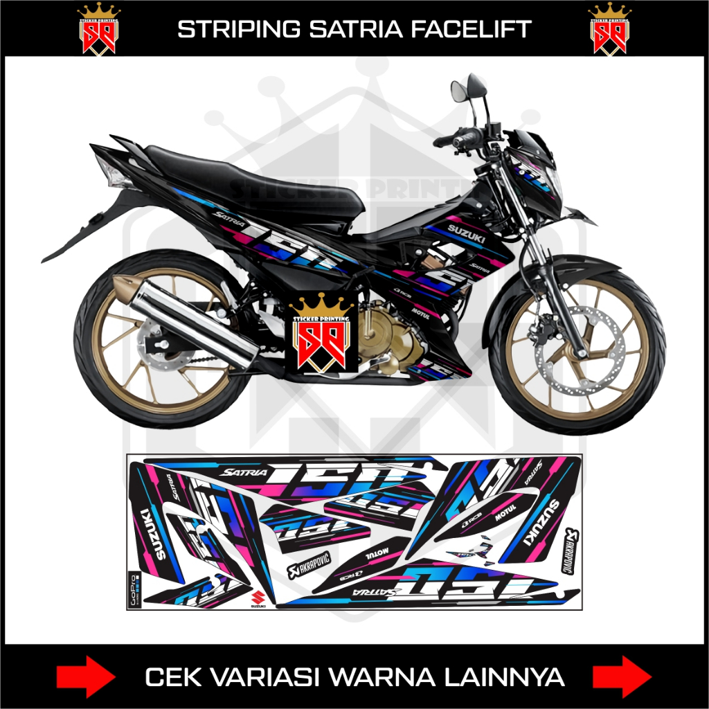 SATRIA FU 150 FACELIFT F150 STRIPING / SUZUKI SATRIA F150 สติ๊กเกอร์ DECAL