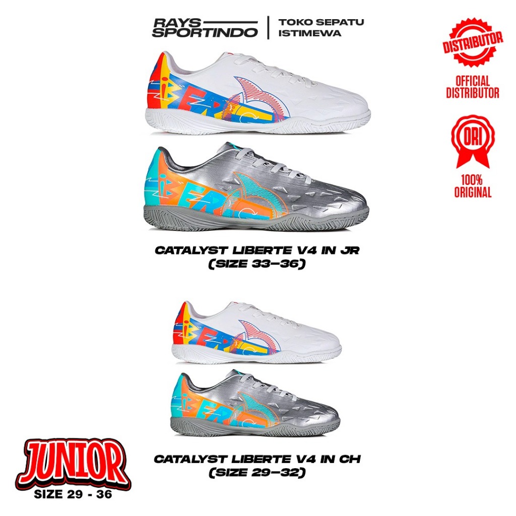 ORTUSEIGHT CATALYST LIBERTE V4 ในรองเท้า JR KIDS FUTSAL