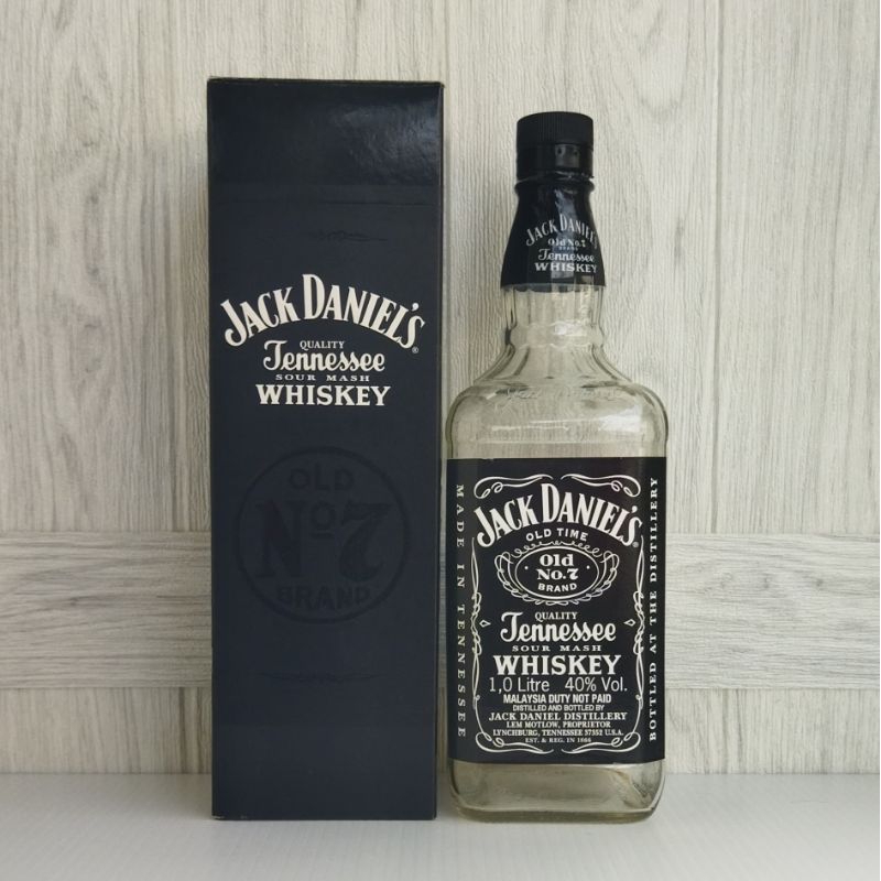 Jack Daniels Old (B) ขวดเปล่า + กล่อง 1 ลิตร