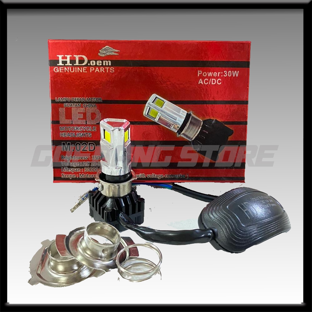 ไฟหน้า LED ด้านหน้า HD 3 ด้าน 35 วัตต์พร้อมพัดลมมอเตอร์ DC H4 และ H6