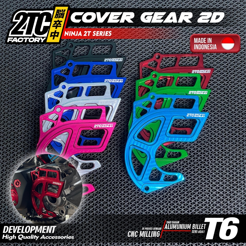 NINJA FRONT CHAIN GEAR COVER 2D FRONT GEAR COVER NINJA 2-STOKE SERIES CNC BY 2TC FACTORY