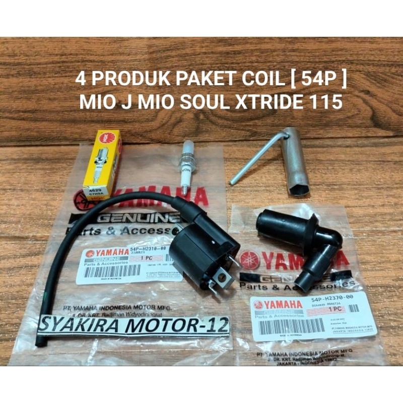 4 ผลิตภัณฑ์บรรจุหีบห่อ IGNITION [54P] COIL + CANGWLONG + C7HSA SPARK PLUG + MIO J MIO SOUL GT XTRIDE