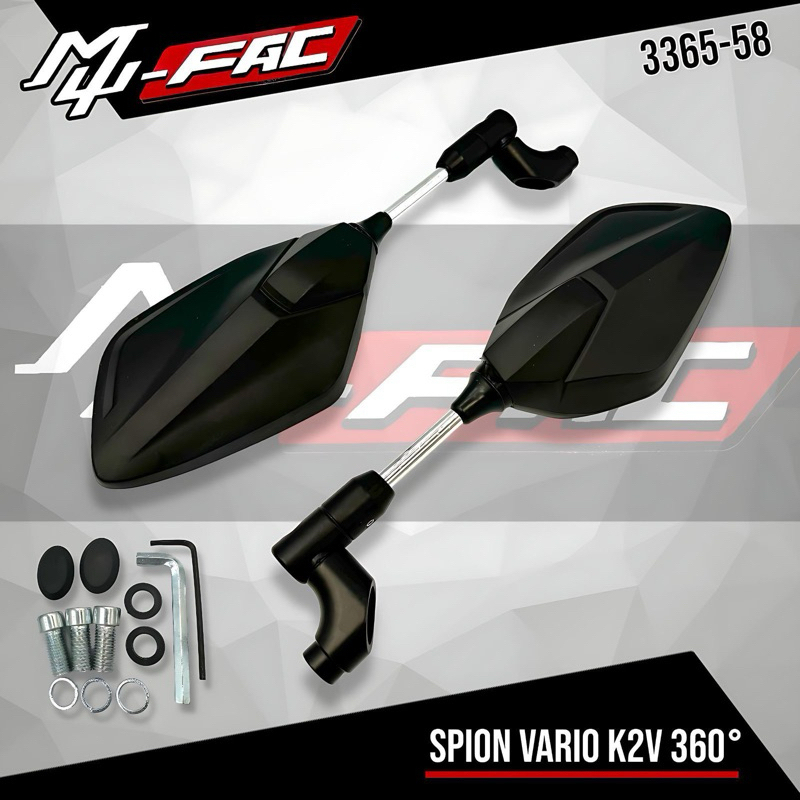 VARIO K2V FOLDING MIRROR MUFAC VIETNAM 360 องศา UNIVERSAL HONDA 3365