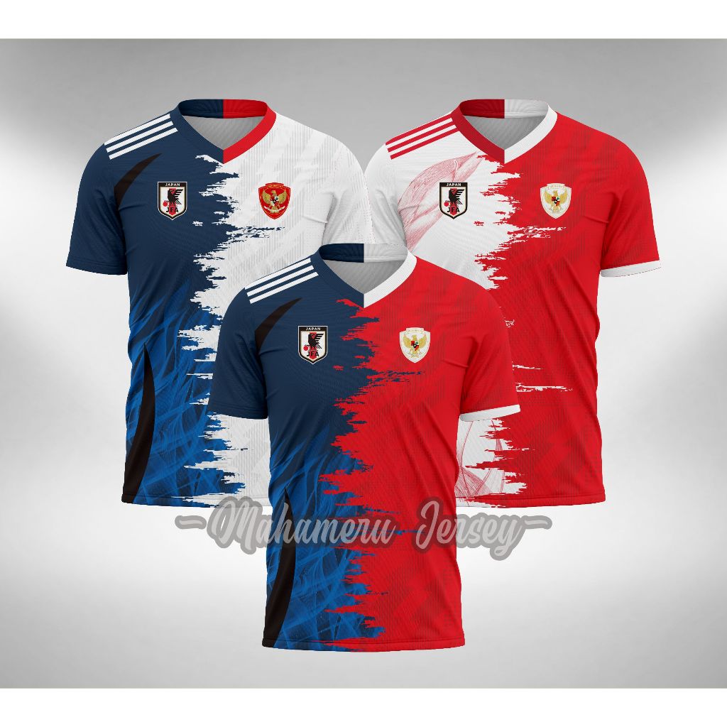 เสื้อทีมชาติอินโดนีเซีย X JAPAN ผสมผสานปี 2024 JAPAN