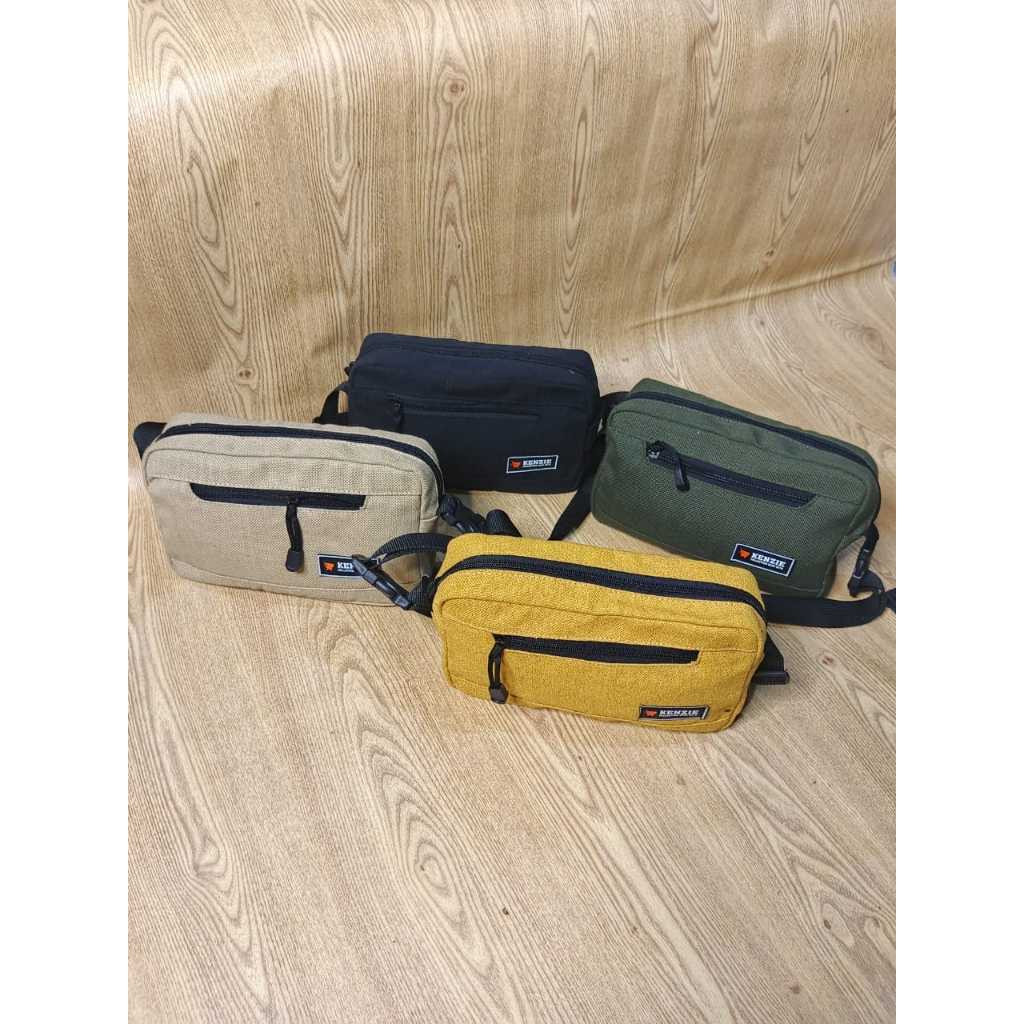 กระเป๋าสะพายข้างผู้ชายวัสดุผ้าแคนวาส paquito