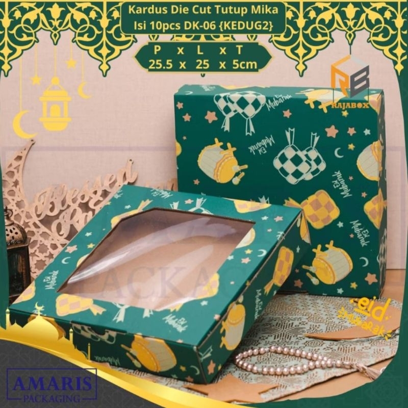 READY DK-06 DK-18 Die Cut Mica Pudding Box กระดาษแข็ง บรรจุ 10 ชิ้น