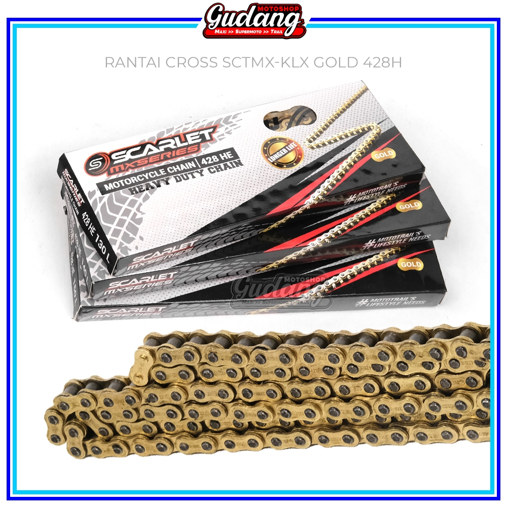 Gold Expedition Freeday Scarlet Chain 428 428H 112 130 140 520 130L KLX 150 Bigfoot Dtracker New CRF