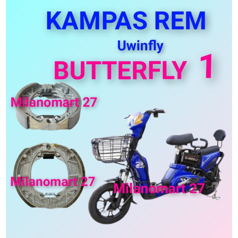 Uwinfly Butterfly 1 ผ้าเบรค uwinfly BUTTERFLY ผ้าเบรคจักรยานไฟฟ้า