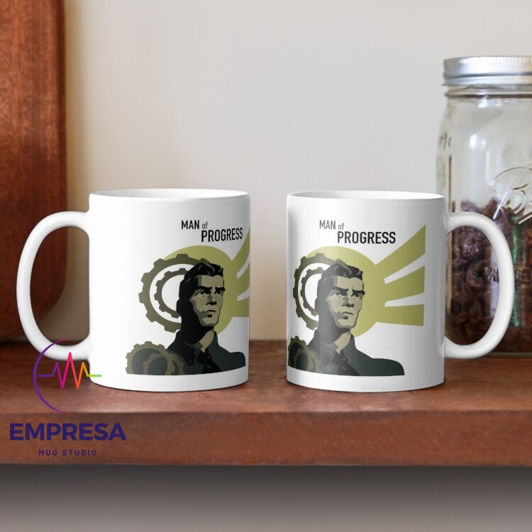 แก้วกาแฟเซรามิก Man of Progress Arcane Jayce และ Viktor JayVik