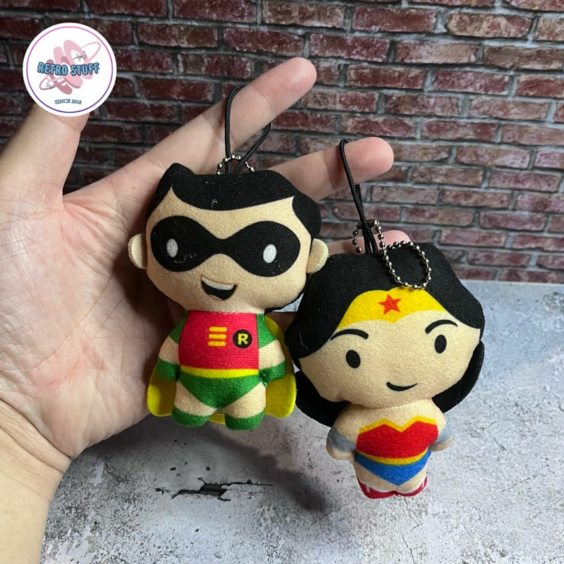 ชุดพวงกุญแจตุ๊กตา Wonder Woman & Robin น่ารัก