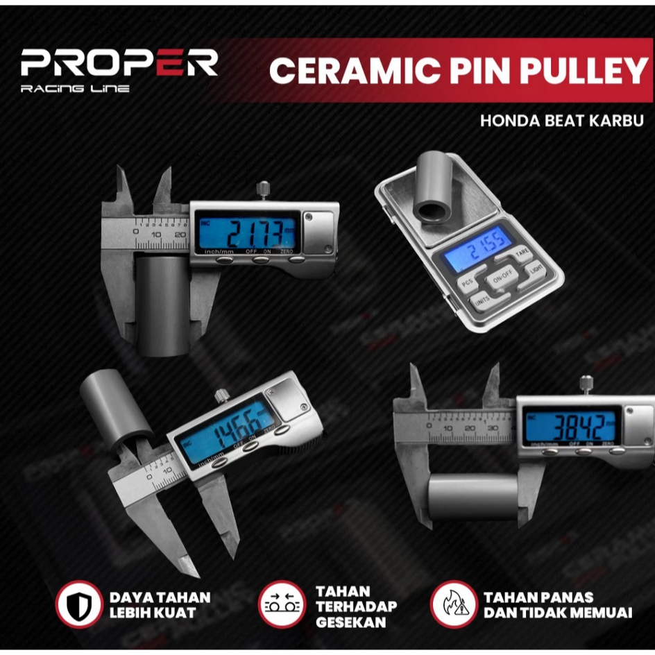 Pin Pulley Proper Pully Pin Beat Karbu สายแข่ง Proper ดั้งเดิม