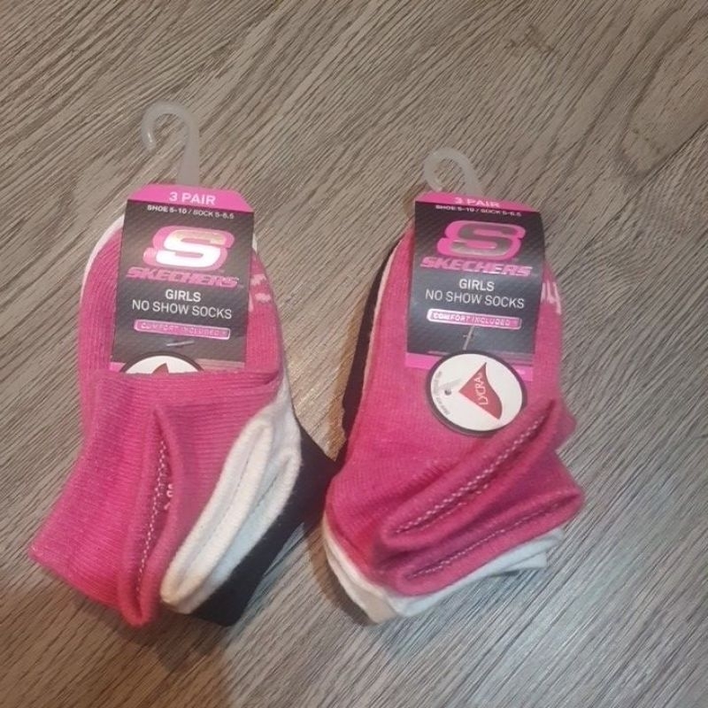 Skechers เด็กผู้หญิงไม่มีถุงเท้าโชว์